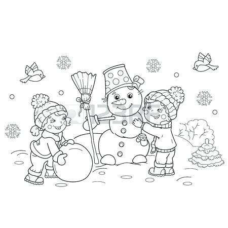450x450 Outline A Boy And Girl Coloring Pages Coloring Page Outline