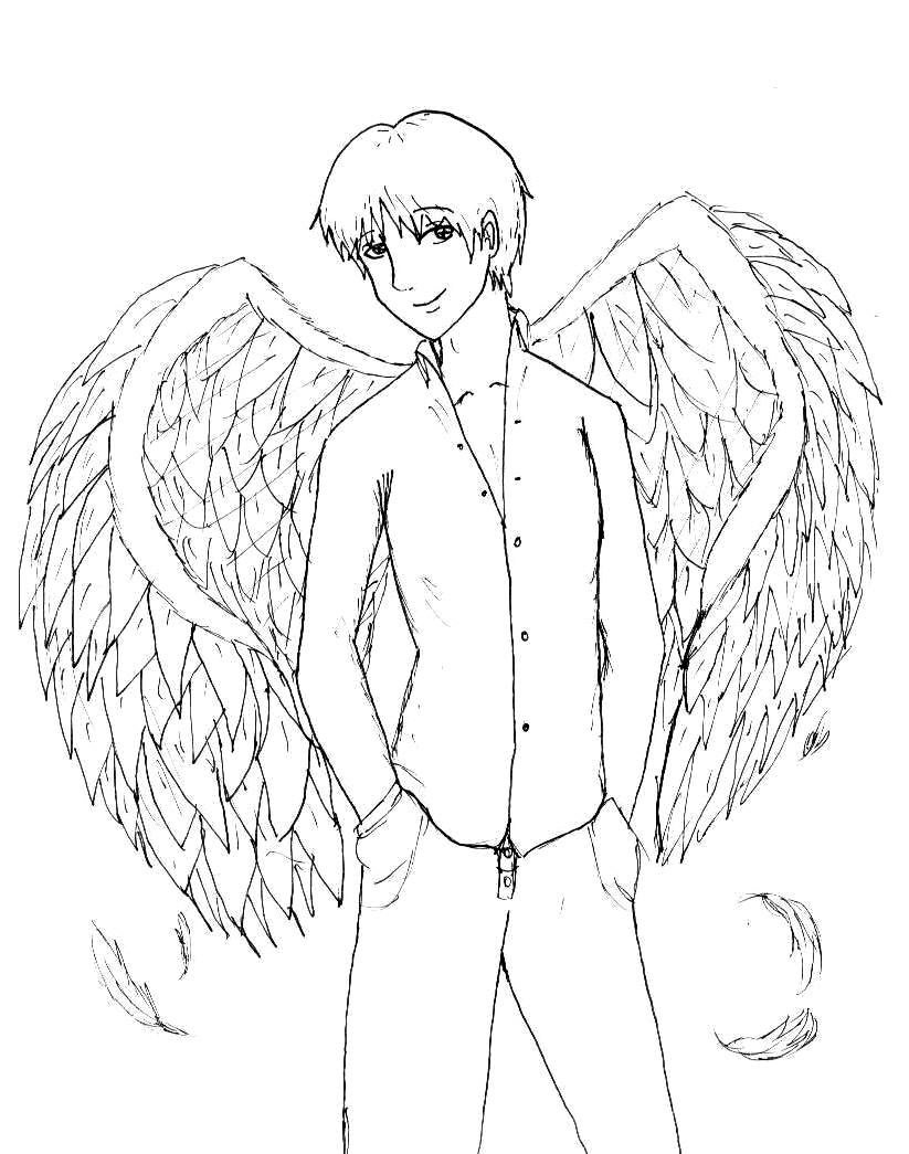 823x1045 Angel Boy By Marin217