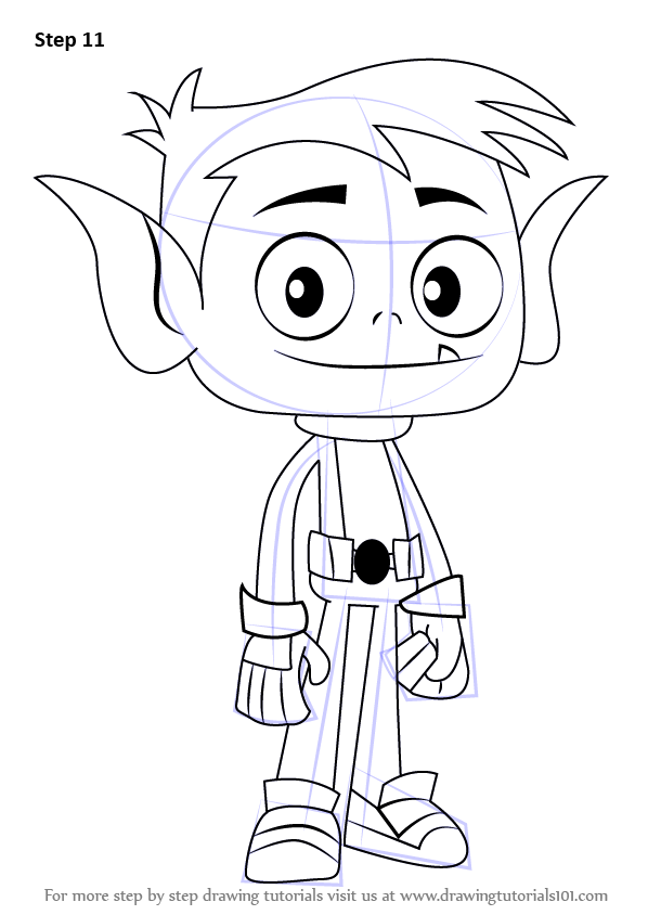 598x844 Learn How To Draw Beast Boy From Teen Titans Go (Teen Titans Go