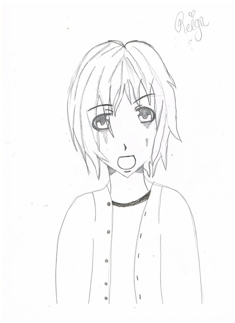 762x1048 Crying Boy, Sketch. By Killerkinng