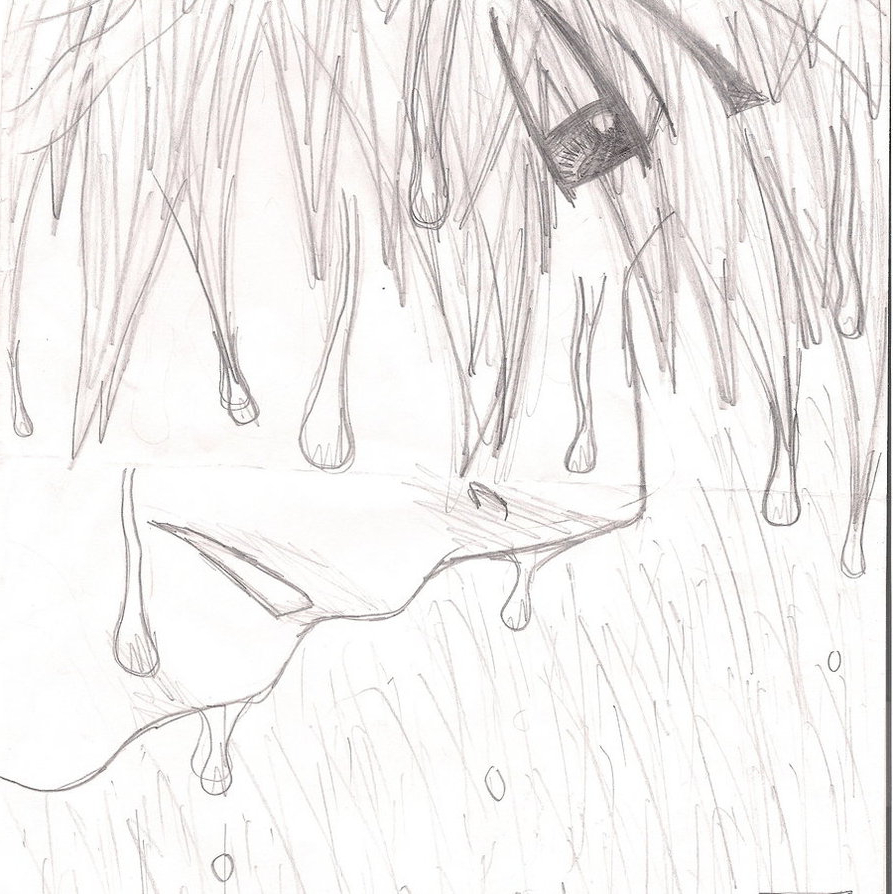 893x894 Sad Anime Boy Crying In The Rain Drawing Sad Anime Boy In The Rain