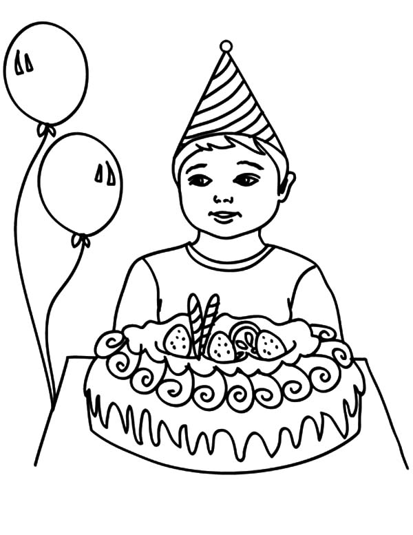 600x777 How To Draw Birthday Boy Coloring Pages Best Place To Color