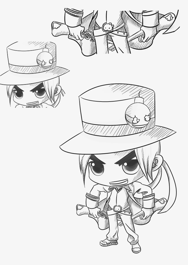 650x913 Cute Boy, Hand Painted, Boy Artwork, Line Drawing Boy Png Image