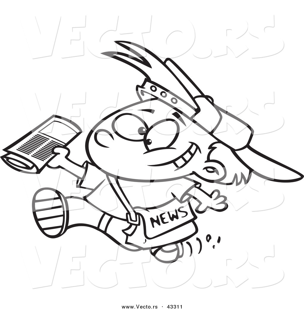 1024x1044 Paper Boy Drawing Paper Boy Clipart 101 Clip Art