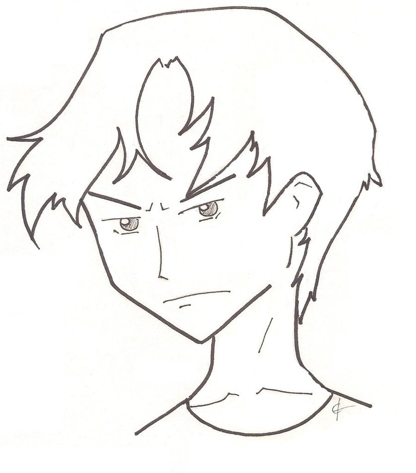 838x954 Boy Face Sketch By Ctaynay