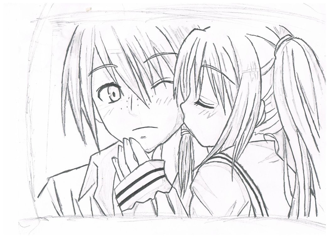 1048x762 Boy And Girl Drawing By Sonic288