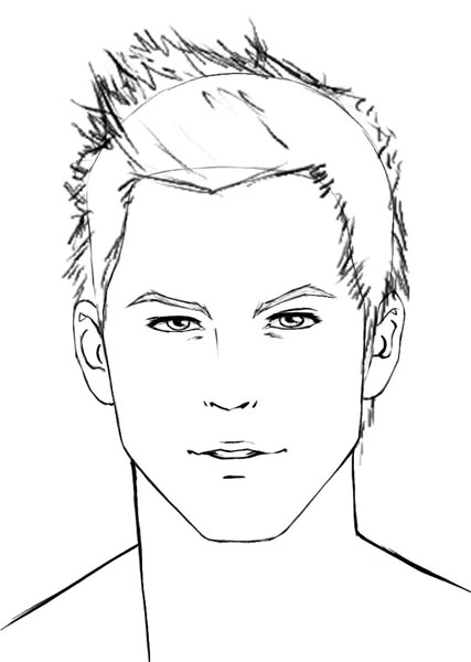 427x600 How To Draw Hair Male Sharenoesis