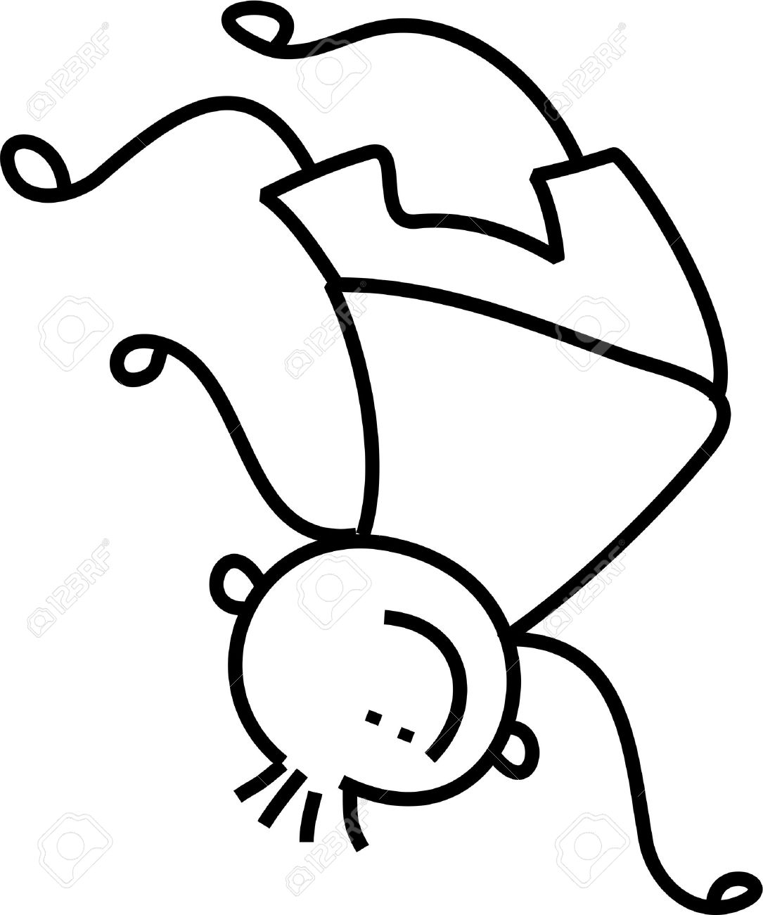 1085x1300 Line Drawing Of Little Boy Doing A Cartwheel Stock Photo, Picture