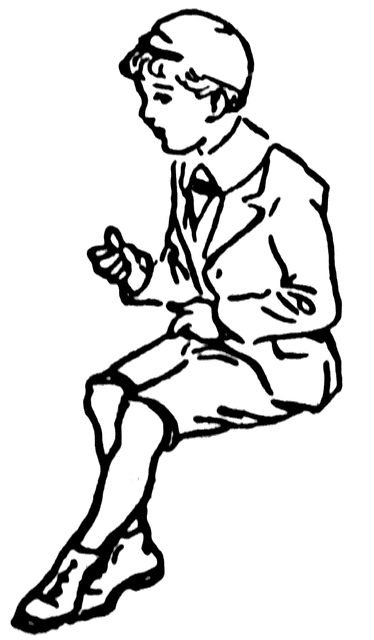 374x640 Boy Sitting Clipart Etc