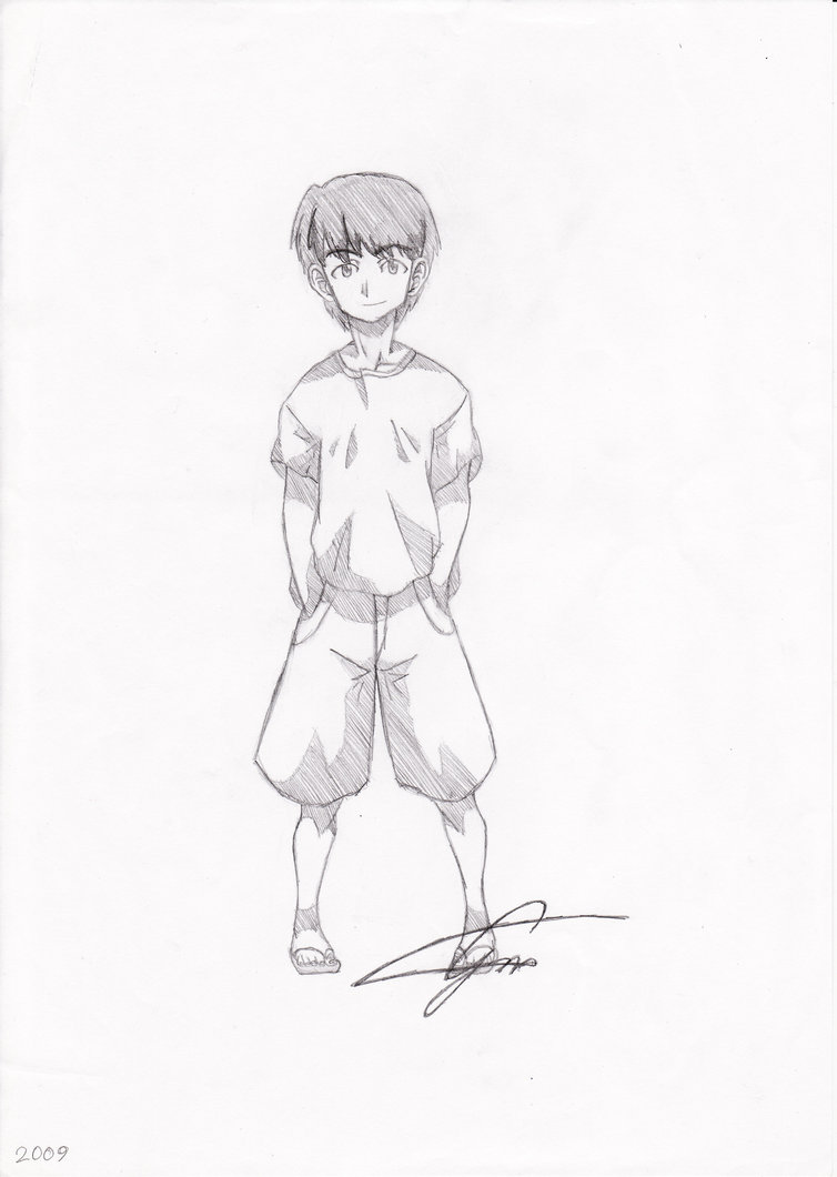 754x1060 Boy Standing 2009 By Guidragun1