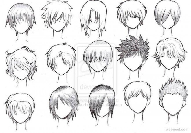 660x460 How To Draw Anime Boy Hair Step By Step For Beginners Hd