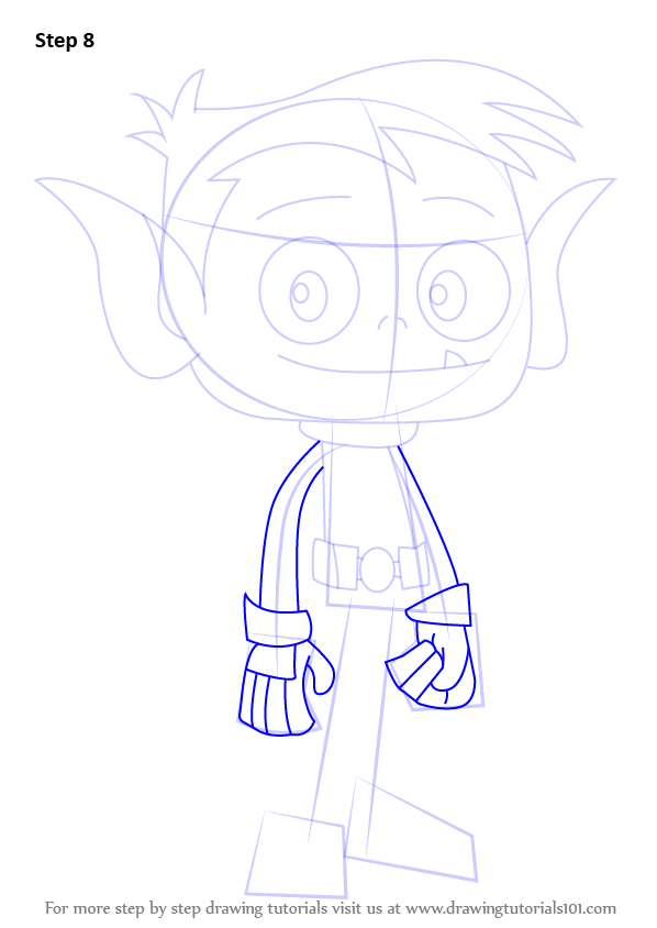 598x844 Learn How To Draw Beast Boy From Teen Titans Go (Teen Titans Go