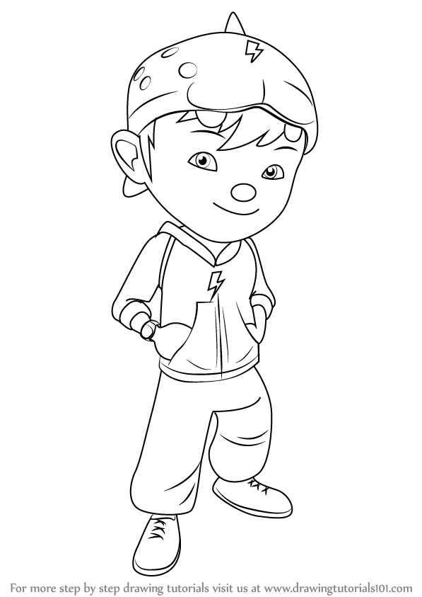 597x843 Learn How To Draw Boboiboy (Boboiboy) Step By Step Drawing Tutorials