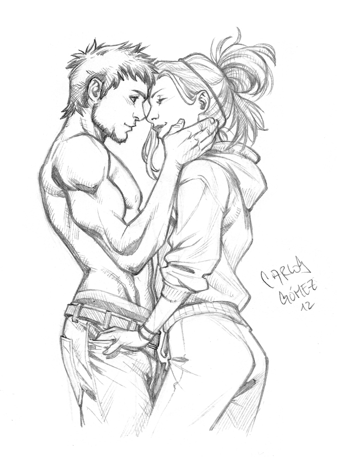 664x900 Sketch Commission By Carlosgomezartist