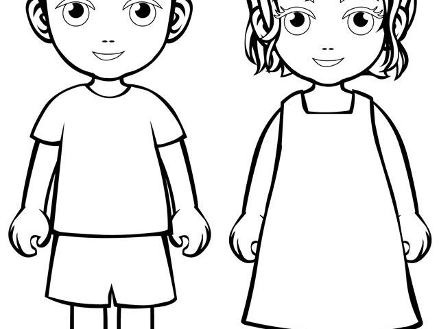  Girl And Boy Coloring Pages 3