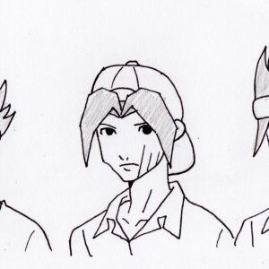 300x300 Easy Drawing Of Boy Face Sketch Easy How To Draw A Handsome Manga