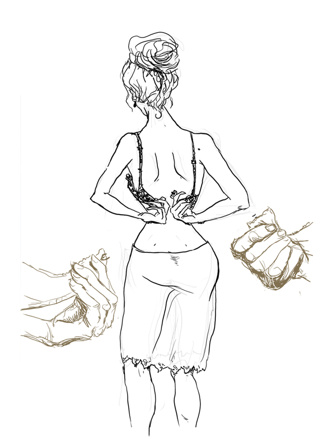 669x900 Bra Sketch By Zeynepozatalay