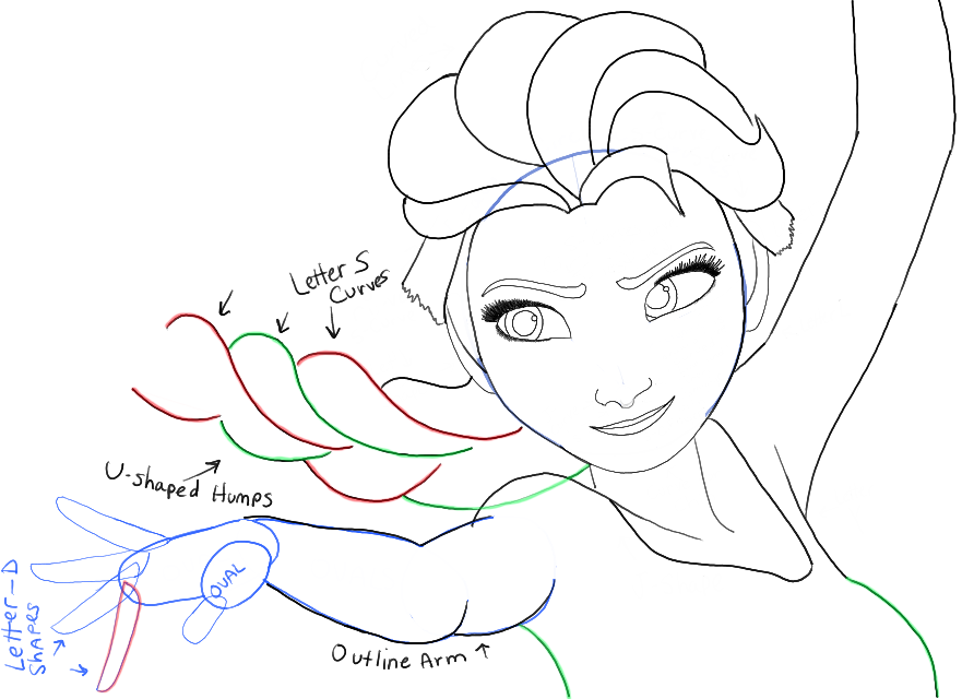 881x640 How To Draw Elsa From Frozen With Easy Step By Step Drawing