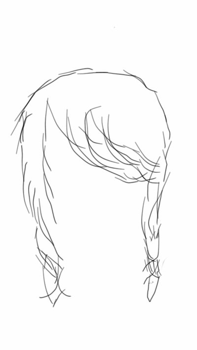 400x711 Hair Sketch