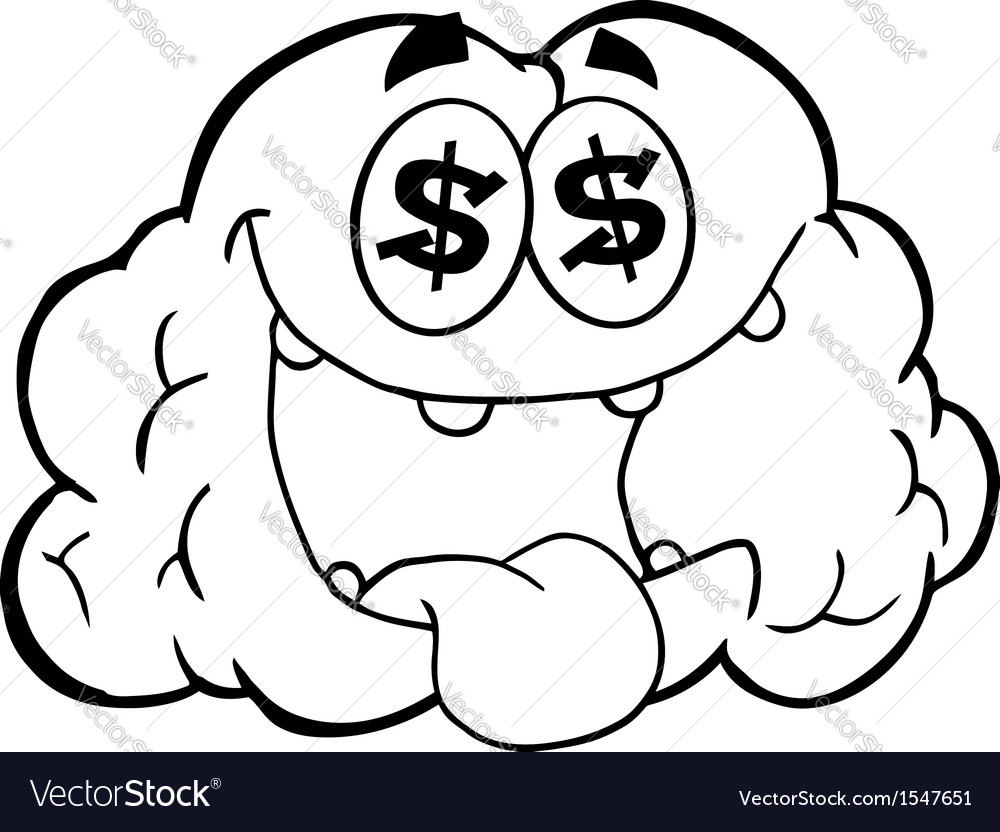 1000x832 Brain Cartoon Drawing Cartoon Brain Activity Drawings Royalty Free