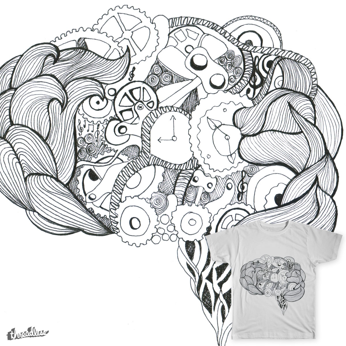 1200x1200 Brain Drawings