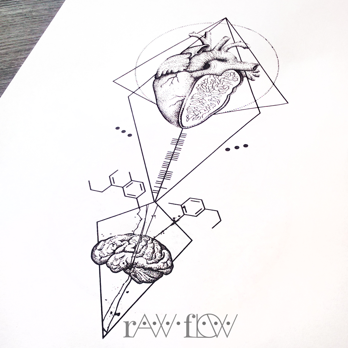 1200x1200 Heartrain Forearm Tattoo Made For Cynthia