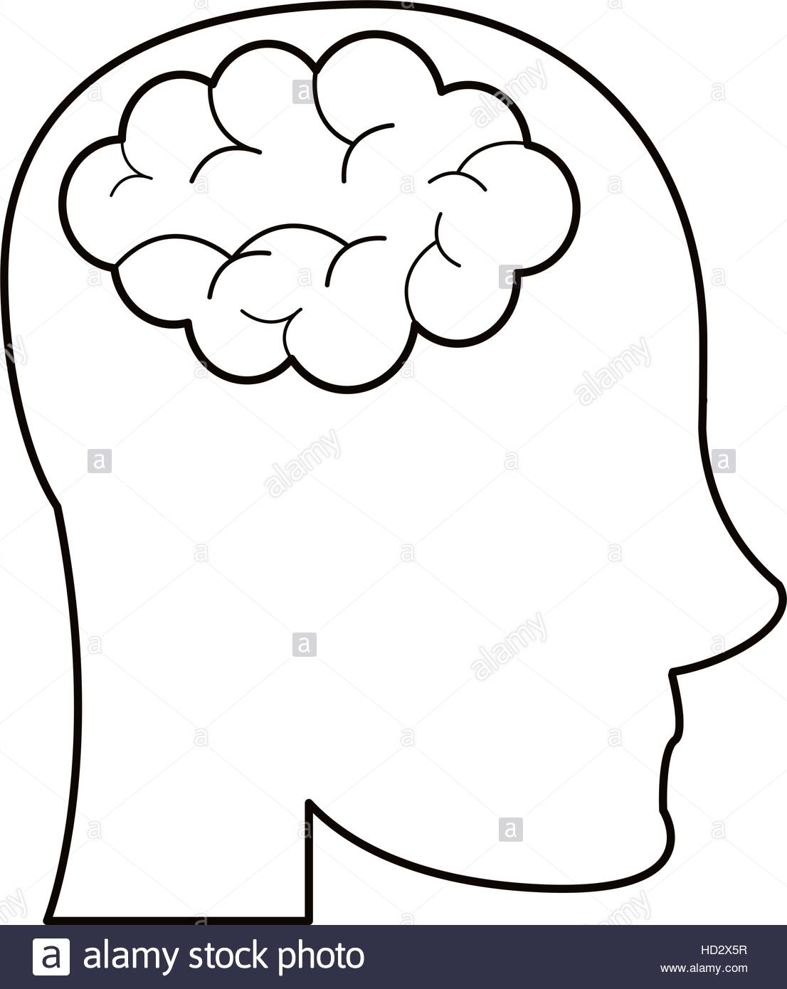 1106x1390 Person Head Brain Think Outline Stock Vector Art Amp Illustration
