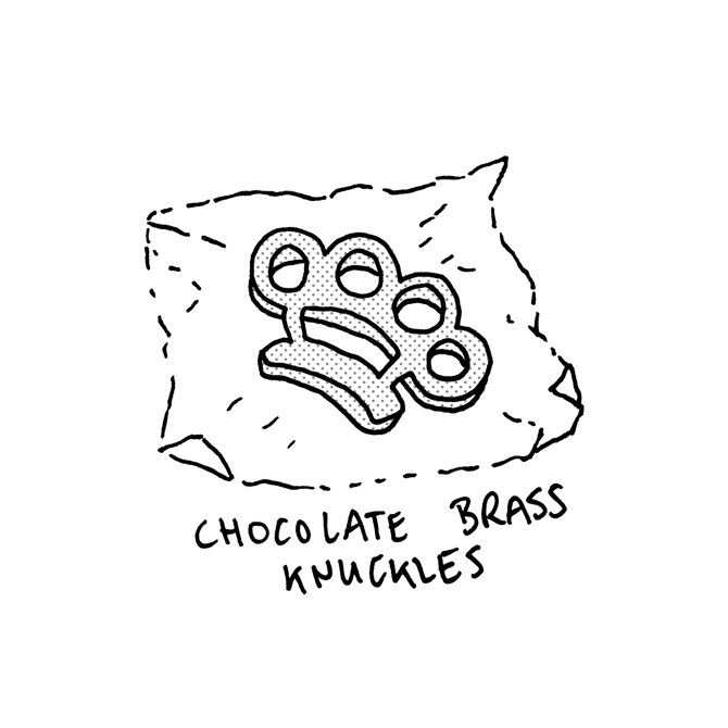 670x670 Chocolate Brass Knuckles