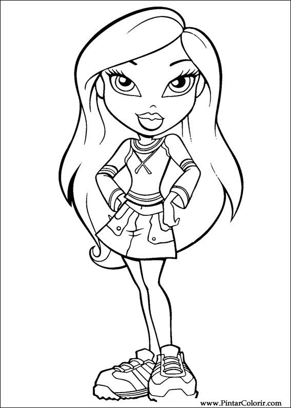 567x794 Drawings To Paint Amp Colour Bratz