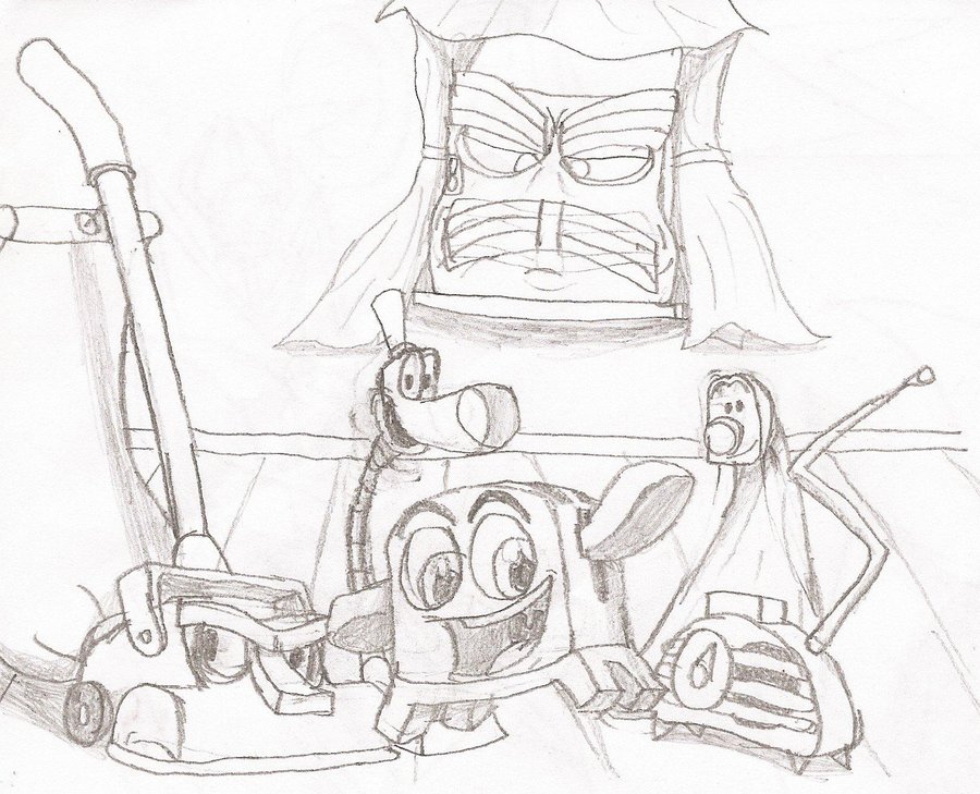 900x729 Brave Little Toaster Sketch. By Blockwave