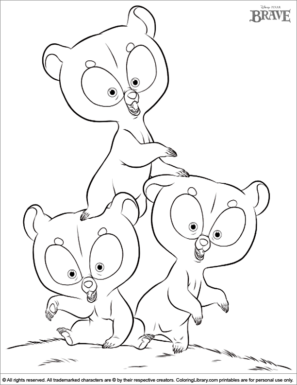 612x792 Brave Coloring Picture