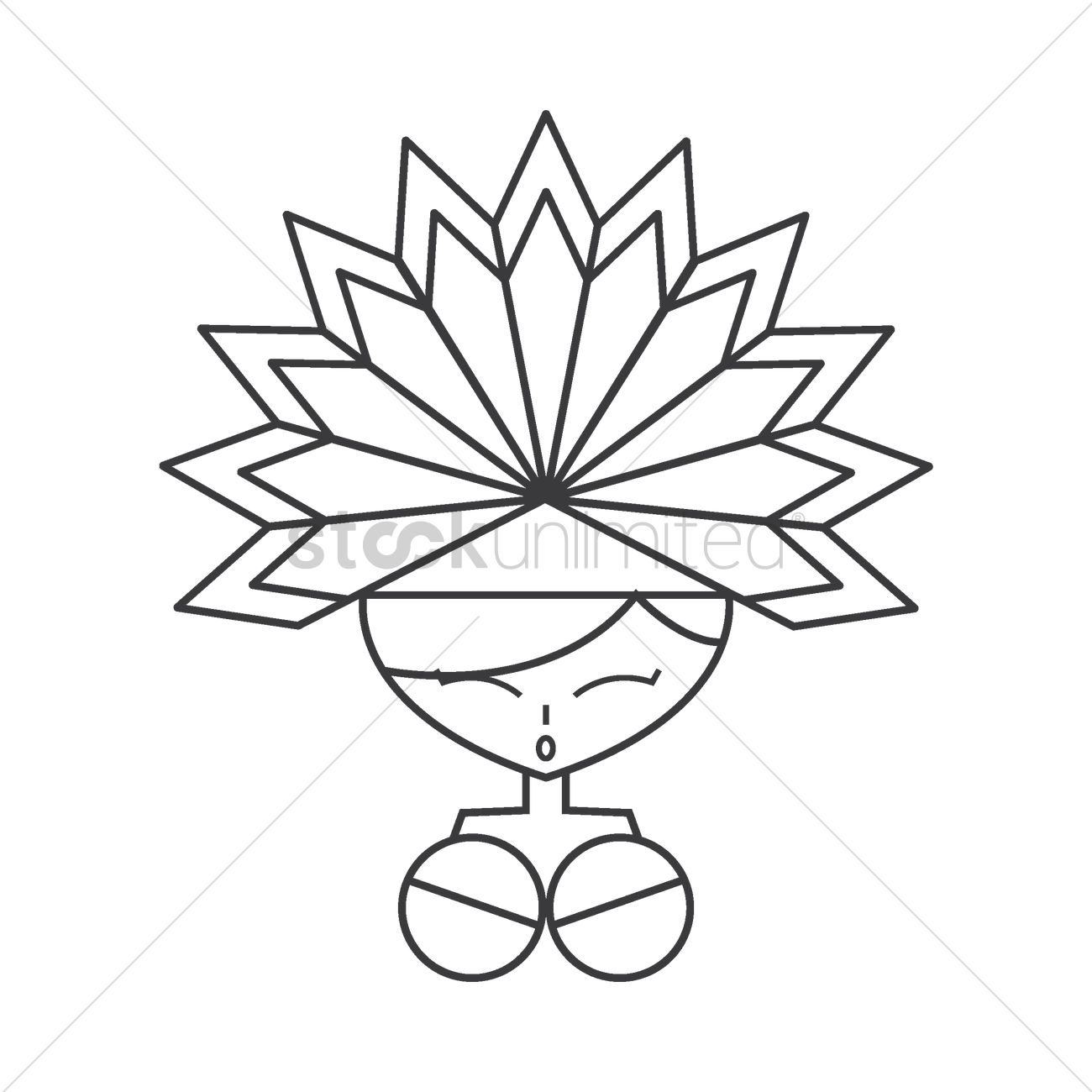 1300x1300 Brazil Carnival Costume Vector Image