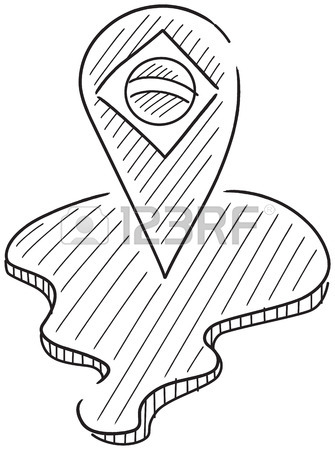 335x450 Colorful Drawing Of A Medal With The Symbol Of Brazil Flag