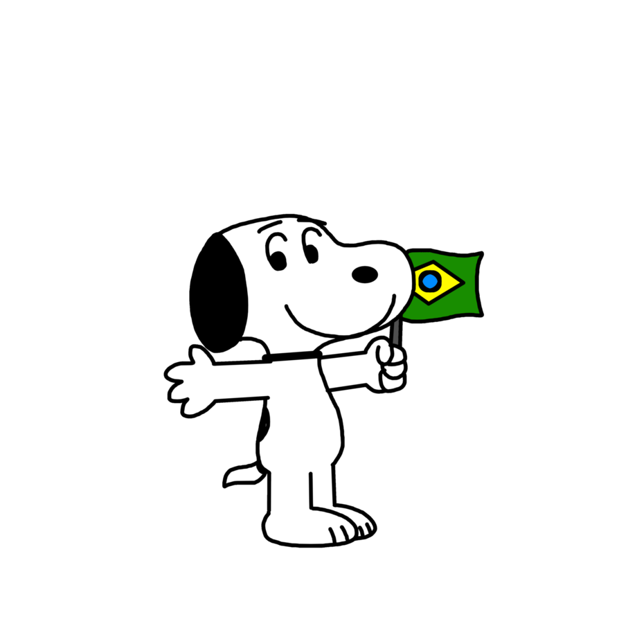 894x894 Snoopy With Brazil Flag By Marcospower1996