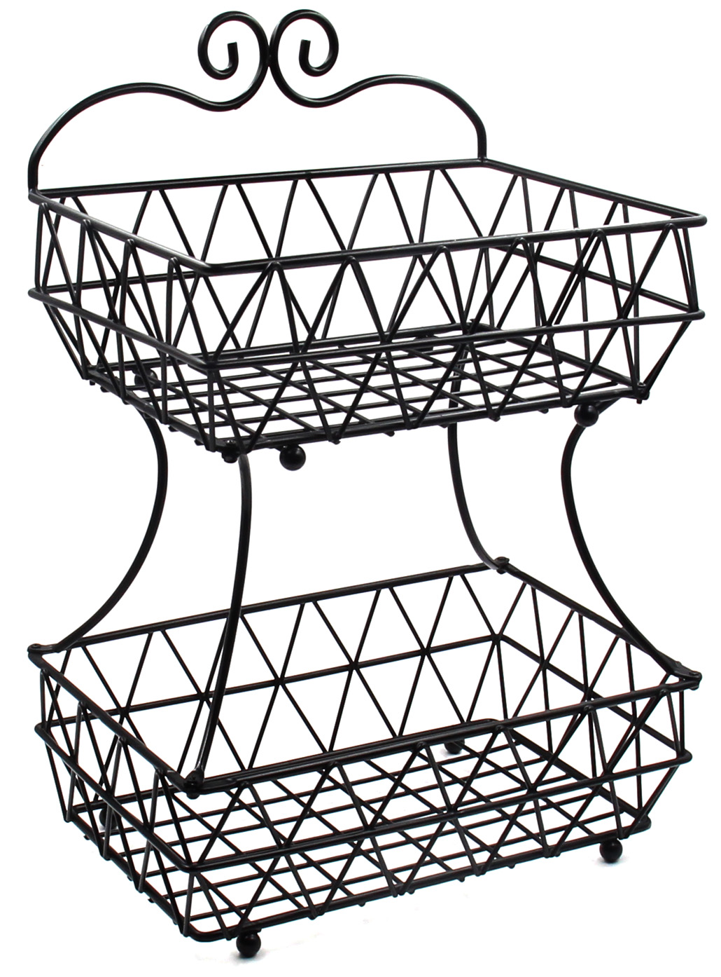 1030x1394 Esylife 2 Tier Removable Metal Bread Basket Fruit Baskets Stand