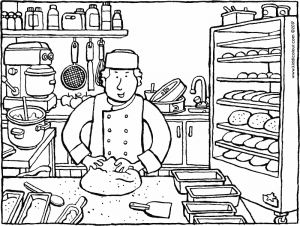 300x226 Baker Baking Bread