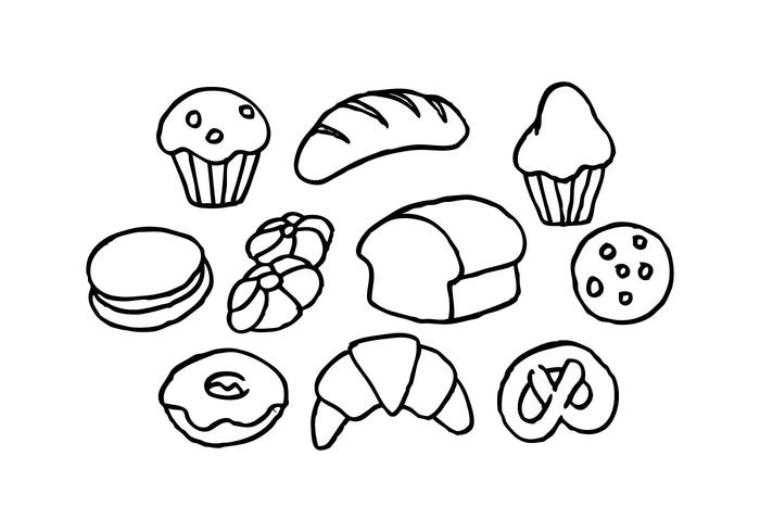 700x490 Free Bread Sketch Icon Vector