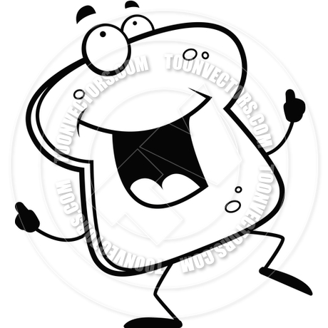 460x460 Bread Dancing (Black And White Line Art) By Cory Thoman Toon