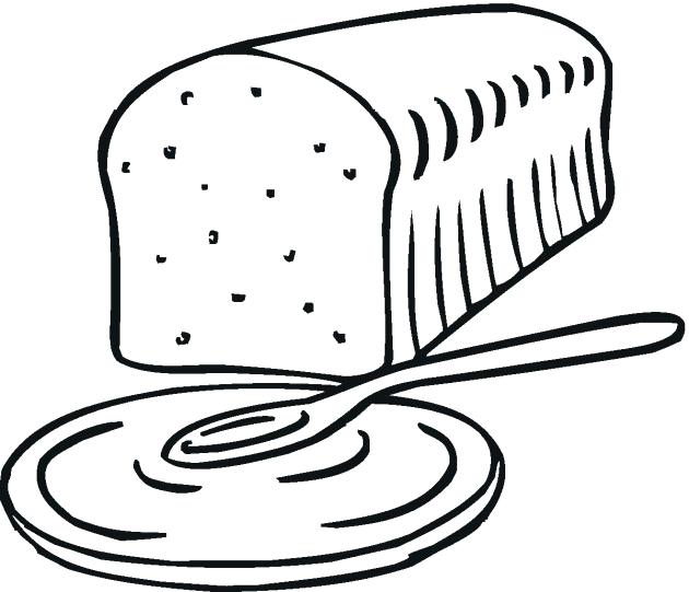 630x541 Loaf Of Bread Coloring Page 6729