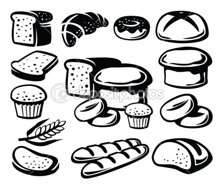 449x383 Bread Illustration