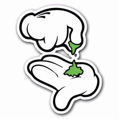 500x500 Break Up White Sticker Bomb Decal Roll Weed Car Macbook Laptop Jdm