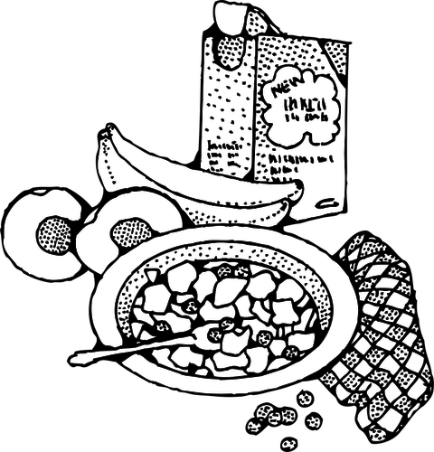 480x500 Healthy Breakfast Vector Image Public Domain Vectors