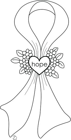 295x582 Breast Cancer Ribbon Coloring Page Cancer Awareness Coloring Pages