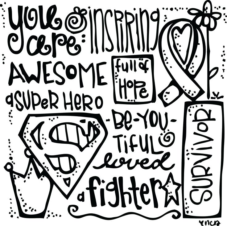 736x733 Breast Cancer Ribbon Coloring Page Pink Ribbon Coloring Page