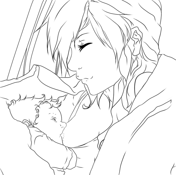 Breastfeeding Drawing at GetDrawings | Free download