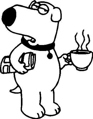 360x460 Family Guy Brian Griffin Decal Sticker