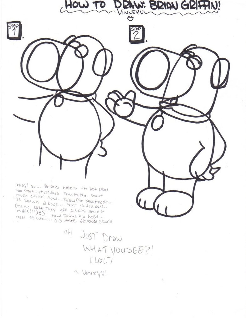 786x1017 How To Draw Brian Griffin P1 By Vinneyv
