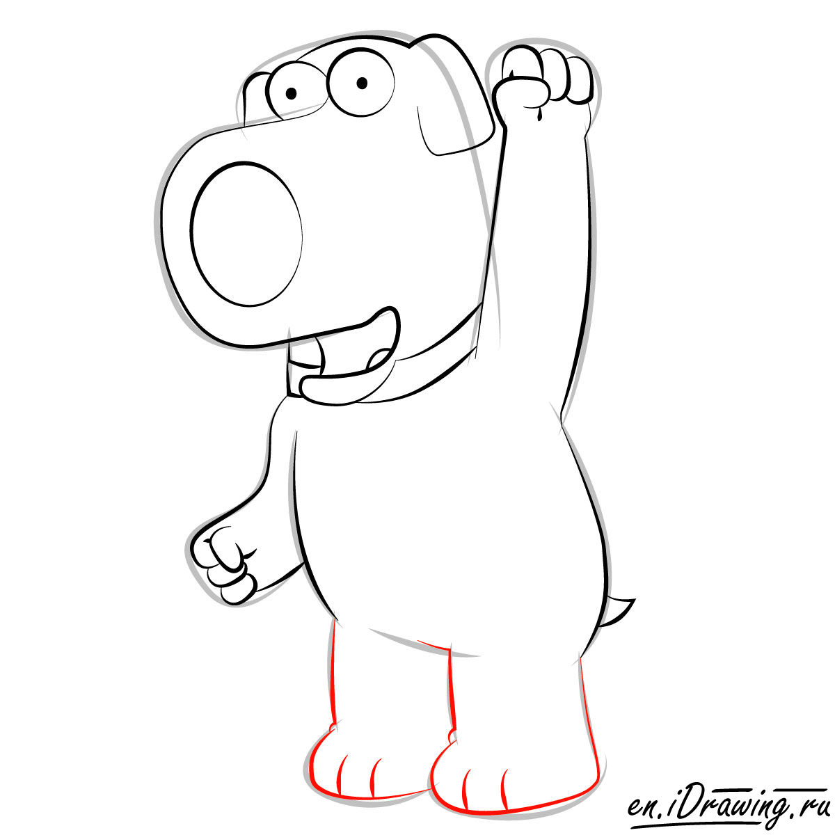 1200x1200 How To Draw Brian Griffin