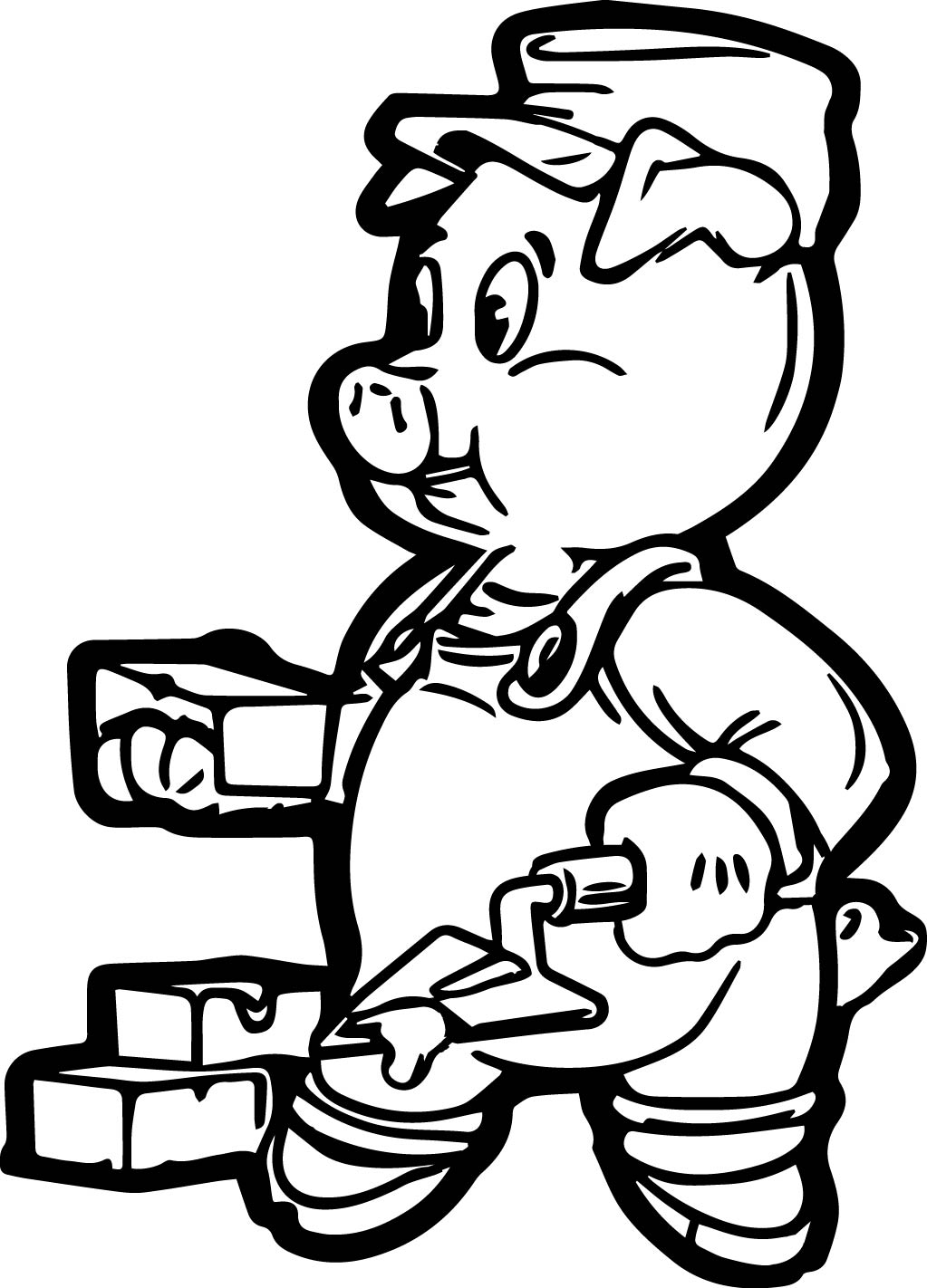 1023x1422 Brick Pig Coloring Page Wecoloringpage