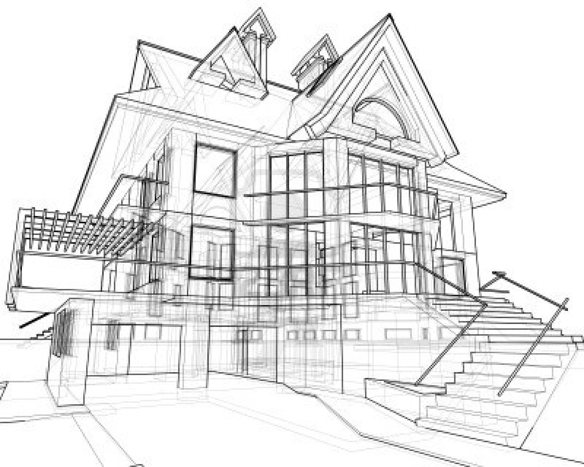 1200x960 Architecture House Drawing 3745 Hd Wallpapers Sketch
